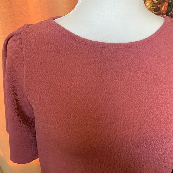 Tahari ASL Terra Cotta Rose Blouse - Picture 2 of 8